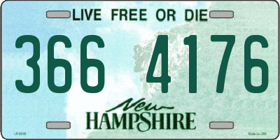 NH license plate 3664176