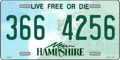 NH license plate 3664256