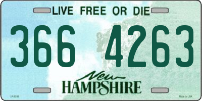 NH license plate 3664263