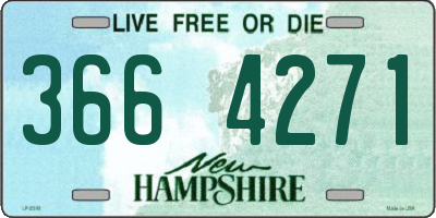 NH license plate 3664271