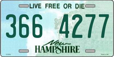 NH license plate 3664277