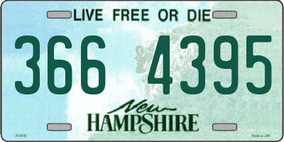 NH license plate 3664395