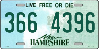 NH license plate 3664396