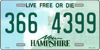 NH license plate 3664399
