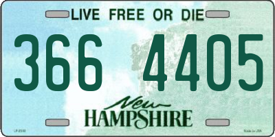 NH license plate 3664405