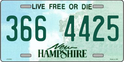 NH license plate 3664425