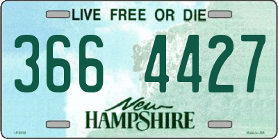 NH license plate 3664427