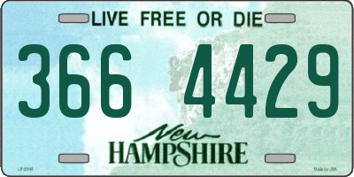 NH license plate 3664429
