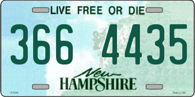 NH license plate 3664435
