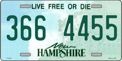 NH license plate 3664455