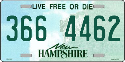 NH license plate 3664462