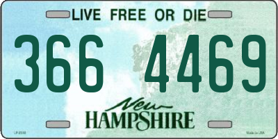NH license plate 3664469