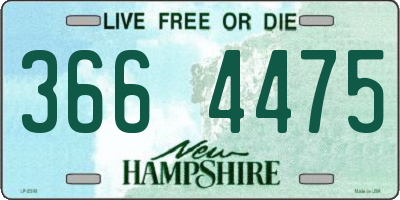 NH license plate 3664475
