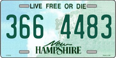 NH license plate 3664483