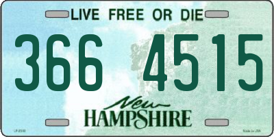 NH license plate 3664515