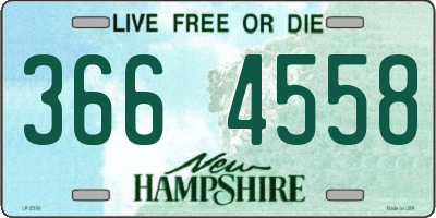 NH license plate 3664558