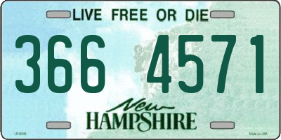 NH license plate 3664571
