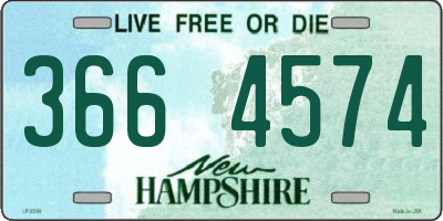 NH license plate 3664574