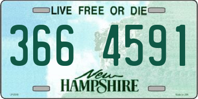NH license plate 3664591