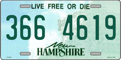NH license plate 3664619
