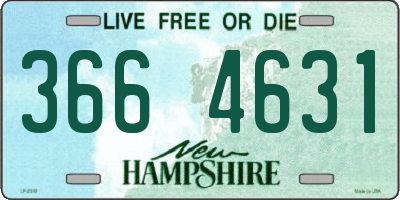 NH license plate 3664631