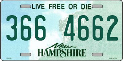 NH license plate 3664662
