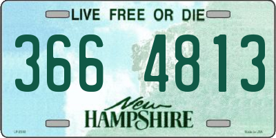 NH license plate 3664813
