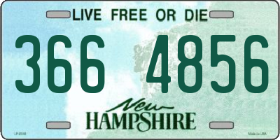 NH license plate 3664856