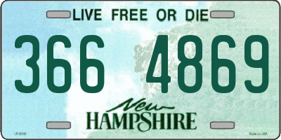 NH license plate 3664869