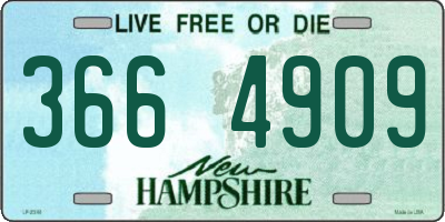 NH license plate 3664909
