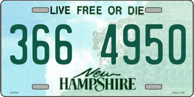 NH license plate 3664950