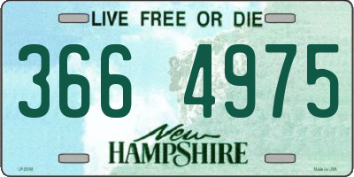 NH license plate 3664975