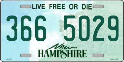 NH license plate 3665029