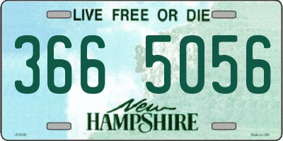 NH license plate 3665056
