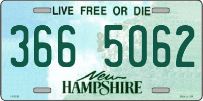 NH license plate 3665062
