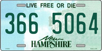 NH license plate 3665064