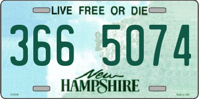 NH license plate 3665074