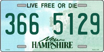 NH license plate 3665129
