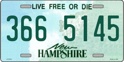 NH license plate 3665145