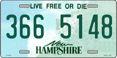 NH license plate 3665148