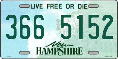NH license plate 3665152