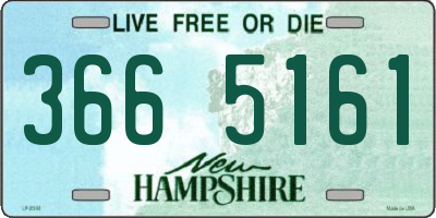 NH license plate 3665161