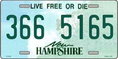 NH license plate 3665165