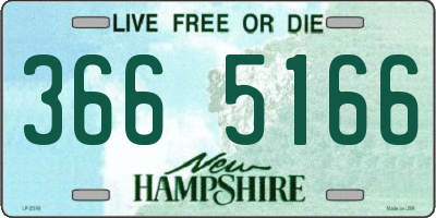 NH license plate 3665166