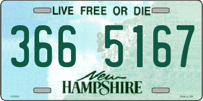 NH license plate 3665167