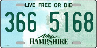 NH license plate 3665168
