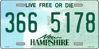NH license plate 3665178