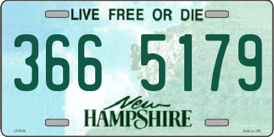 NH license plate 3665179