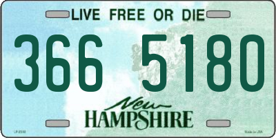 NH license plate 3665180