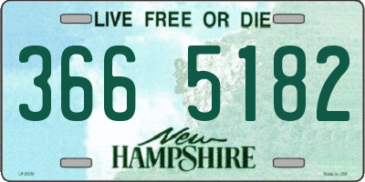 NH license plate 3665182